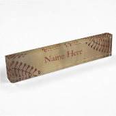 Vintager Baseball Namensplakette