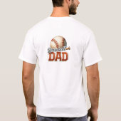 Vintager Baseball-Papa T-Shirt (Rückseite)