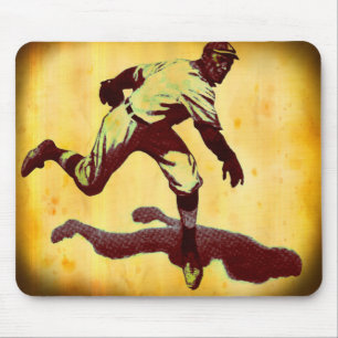 Vintager Baseball-Pitcher-Mauspad Mousepad