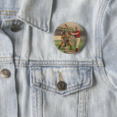 Vintager Baseball-Plakat-Knopf Button (Beispiel)