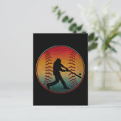 Vintager Baseball-Player Postkarte (Stehend Vorderseite)