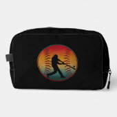 Vintager Baseball-Player Waschbeutel (Vorderseite)