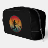 Vintager Baseball-Player Waschbeutel (Rechte Ecke)