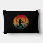 Vintager Baseball-Player Zubehörtasche (Rückseite)