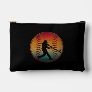 Vintager Baseball-Player Zubehörtasche