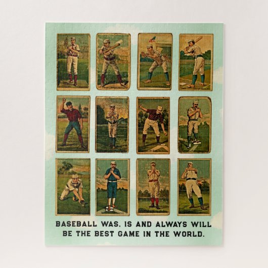 Vintager Baseball Puzzle (Vertikal)