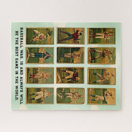 Vintager Baseball Puzzle (Horizontal)