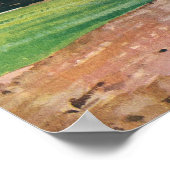 Vintager Baseball-Spieler-Spieler-Spieler-Spieler  Poster (Ecke)