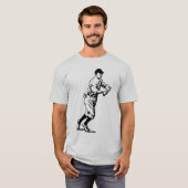 Vintager Baseball-Spieler T-Shirt (Vorne ganz)