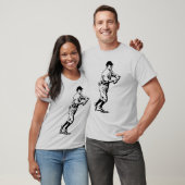 Vintager Baseball-Spieler T-Shirt (Unisex)