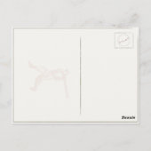 Vintager Baseball-Stil Postkarte (Rückseite)