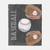 Vintager Baseball-Tafel-Entwurf Fleecedecke (Vorderseite)