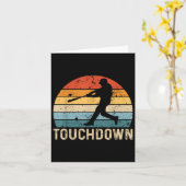 Vintager Baseball Touchdown Batter Player Funny Ba Karte (Gelbe Blume)