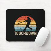 Vintager Baseball Touchdown Batter Player Funny Ba Mousepad (Mit Mouse)
