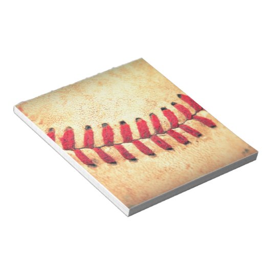 Vintager Baseballball Notizblock (angewinkelt)