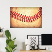 Vintager Baseballball Poster (Heimbüro)