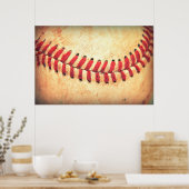 Vintager Baseballball Poster (Küche)