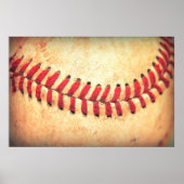 Vintager Baseballball Poster (Vorne)