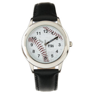 Vintager Baseballball - rote Naht Armbanduhr