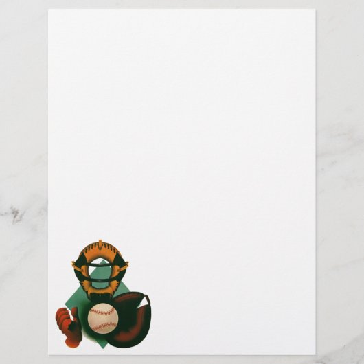 Vintager Baseballspieler, Mitt Flyer (Vorne)