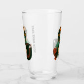 Vintager Baseballspieler, Mitt Glas (Links)