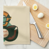 Vintager Baseballspieler, Mitt Handtuch (Viertel Falte)