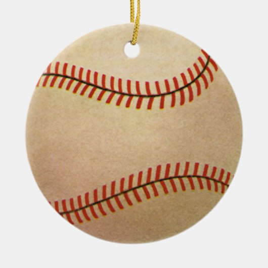 Vintager Baseballspieler, Mitt Keramik Ornament (Vorne)