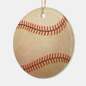 Vintager Baseballspieler, Mitt Keramik Ornament (Links)