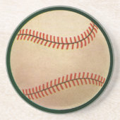 Vintager Baseballspieler, Mitt Sandstein Untersetzer (Vorne)