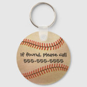 Vintager Baseballspieler, Mitt Schlüsselanhänger (Rückseite)