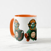 Vintager Baseballspieler, Mitt Tasse (Vorderseite Links)