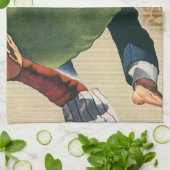 Vintager Baseballspieler, Umpire Geschirrtuch (Gefaltet)