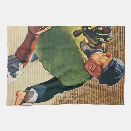 Vintager Baseballspieler, Umpire Geschirrtuch (Horizontal)