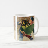 Vintager Baseballspieler, Umpire Kaffeetasse (VorderseiteRechts)