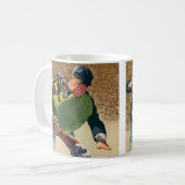 Vintager Baseballspieler, Umpire Kaffeetasse (Vorderseite Links)