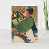 Vintager Baseballspieler, Umpire Karte (Vorderseite)
