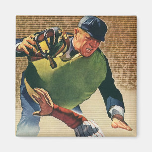 Vintager Baseballspieler, Umpire Magnet