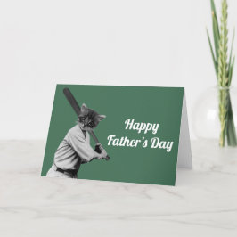 Vintager Baseballtag Feiertagskarte