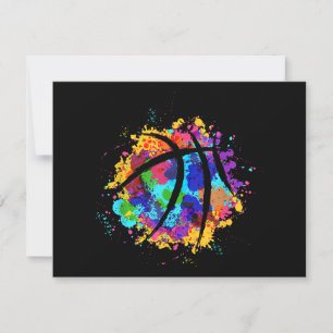 Vintager Basketball Grafikdesign Cool Basketball Feiertagskarte
