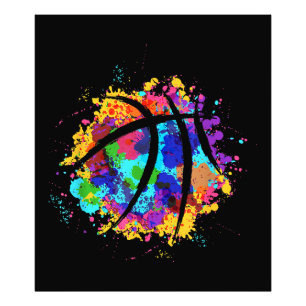 Vintager Basketball Grafikdesign Cool Basketball Fotodruck