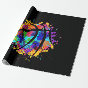 Vintager Basketball Grafikdesign Cool Basketball Geschenkpapier