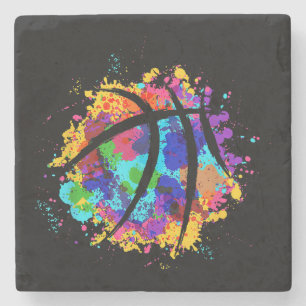 Vintager Basketball Grafikdesign Cool Basketball Steinuntersetzer