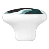 Vintager Basketball Keramikknauf (Seitenansicht)