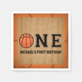 Vintager Basketball Serviette (Vorderseite)