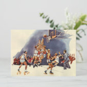 Vintager Basketball, Spieler im Spiel (Stehend Vorderseite)
