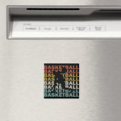 Vintager Basketball-Spieler Magnet (In Situ (Geschirrspüler))