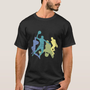 Vintager Basketball-Spieler-Tricks Ball Sport Love T-Shirt