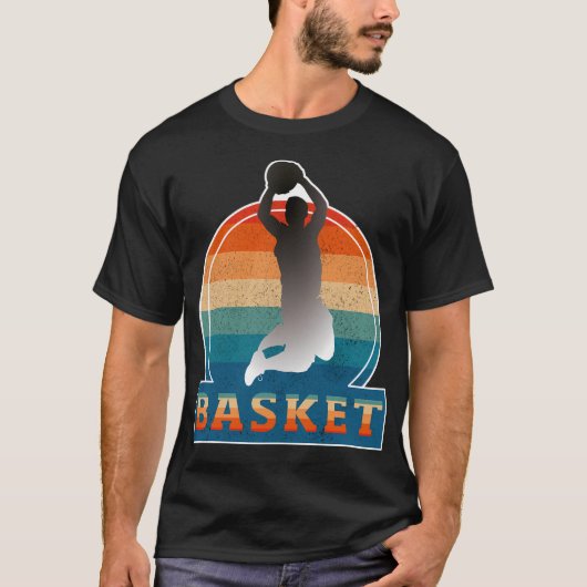 Vintager Basketball T-Shirt (Vorderseite)