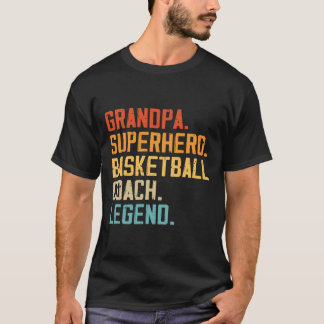Vintager Basketball-Trainer Opa Basketball-Spieler T-Shirt
