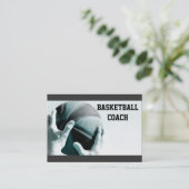 Vintager Basketball Visitenkarte (Stehend Vorderseite)